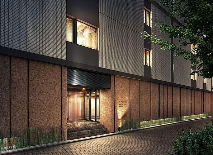 ソルティア京都四条堀川 エントランスアプローチ完成予想図