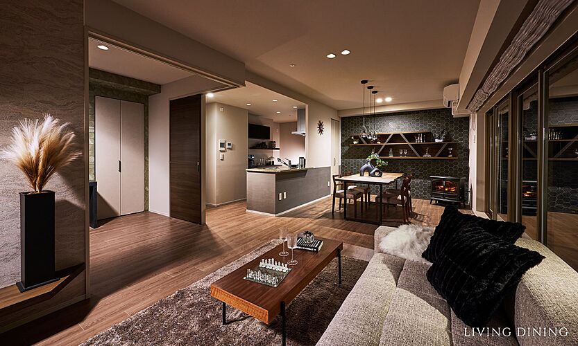 ポレスター大江プレミア リビングダイニング