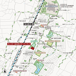 ポレスター自治医大ガーデンヴィラ 現地案内図