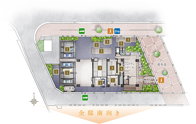 ポレスター三山木駅前 共用部