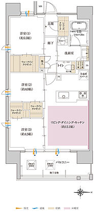 ポレスター大和ステーションビュー 間取り C
