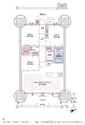 コネクトガーデン広島祇園 間取り H