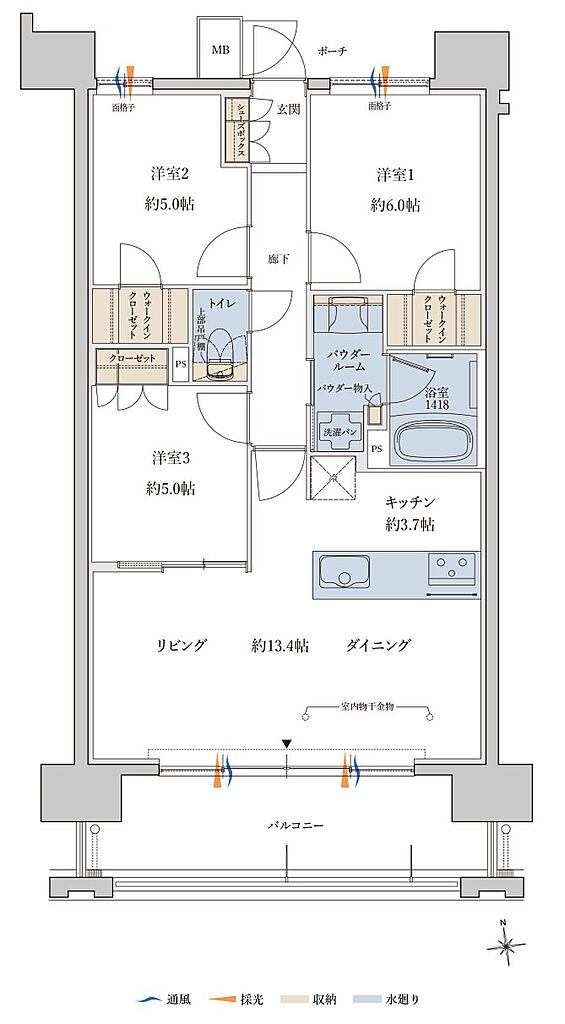 MJR鹿児島中央駅前ザ・レジデンス 間取り O
