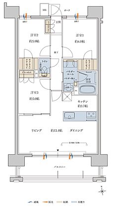 MJR鹿児島中央駅前ザ・レジデンス 間取り O