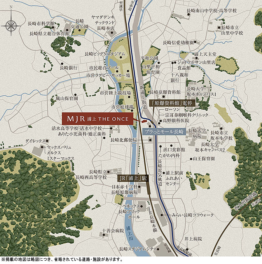 MJR浦上THE ONCE：案内図