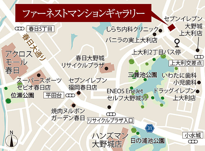 ファーネスト博多南駅グレイス モデルルーム案内図