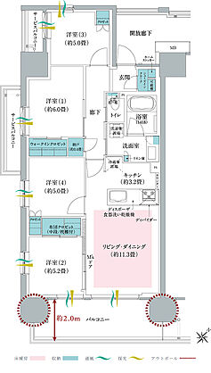 メイツ川越南台 間取り A