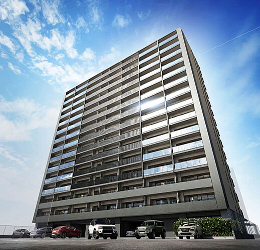 メイツ本厚木 南東面外観完成予想CG