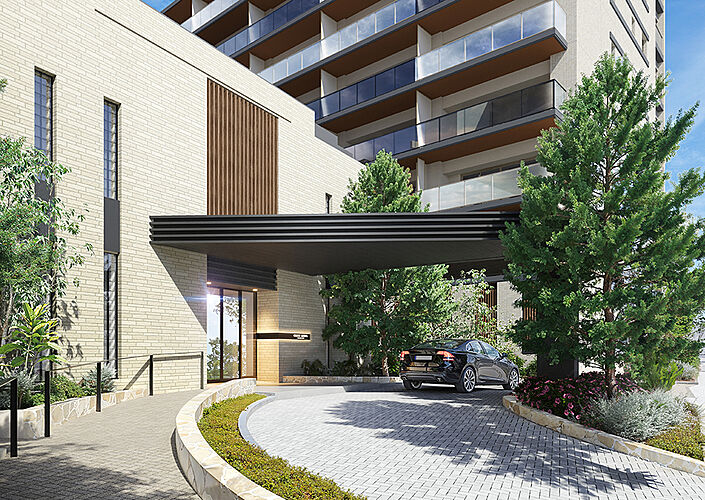 クロスアリーナ玉川上水 「GREEN TOKYO PROJECT」 エントランス完成予想CG