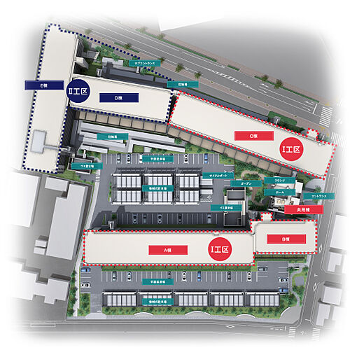 クロスアリーナ玉川上水 「GREEN TOKYO PROJECT」 敷地配置完成予想イラスト