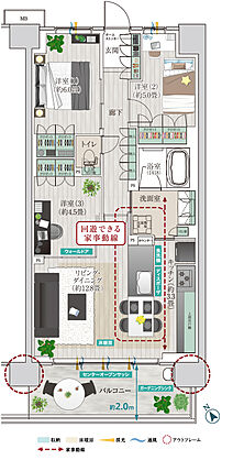 メイツ昭島 間取り C-F
