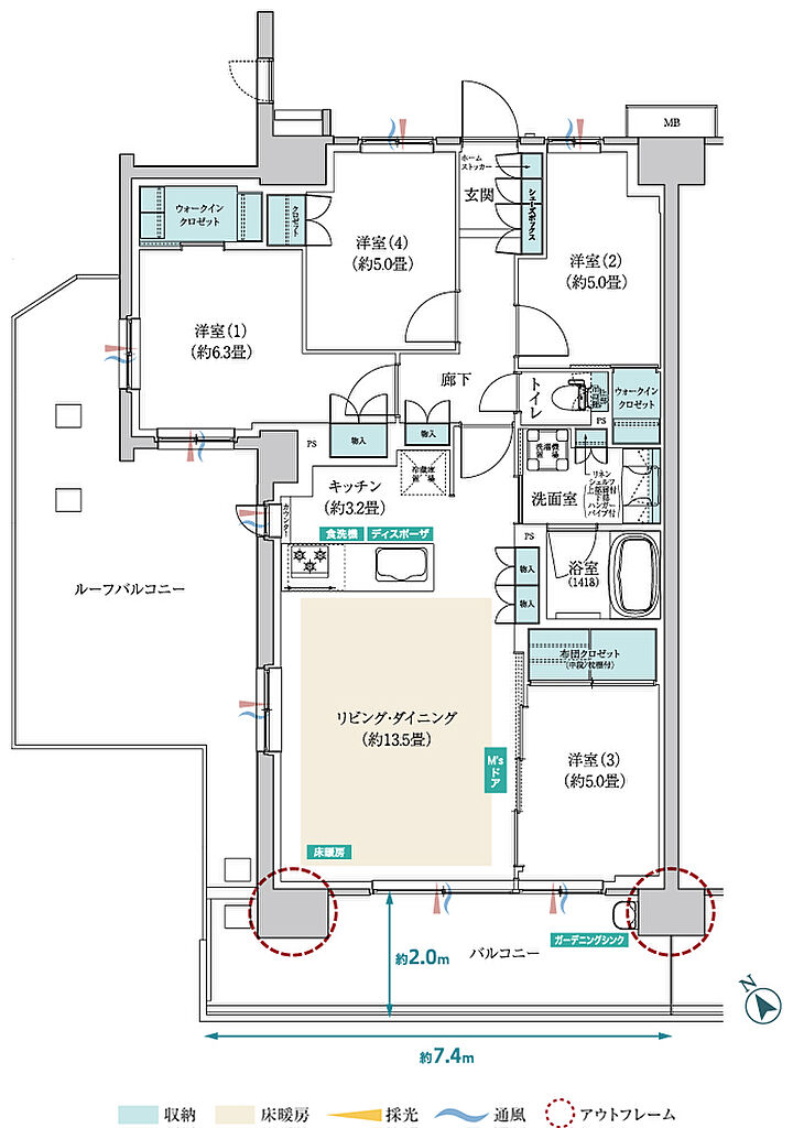 メイツ昭島 間取り B-Dr