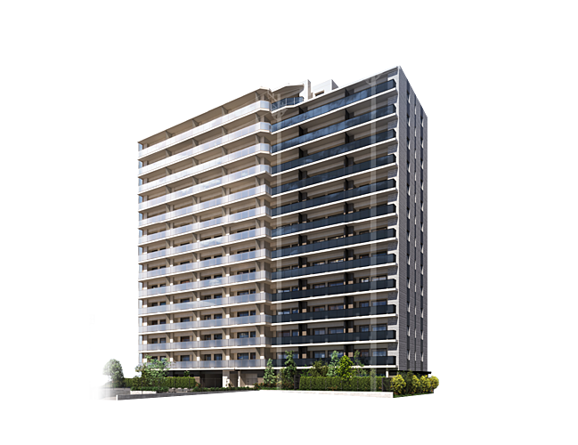プレティナレジデンス吉川 外観完成予想CG