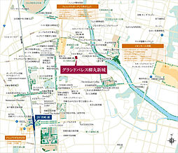 グランドパレス柳丸新城 現地案内図