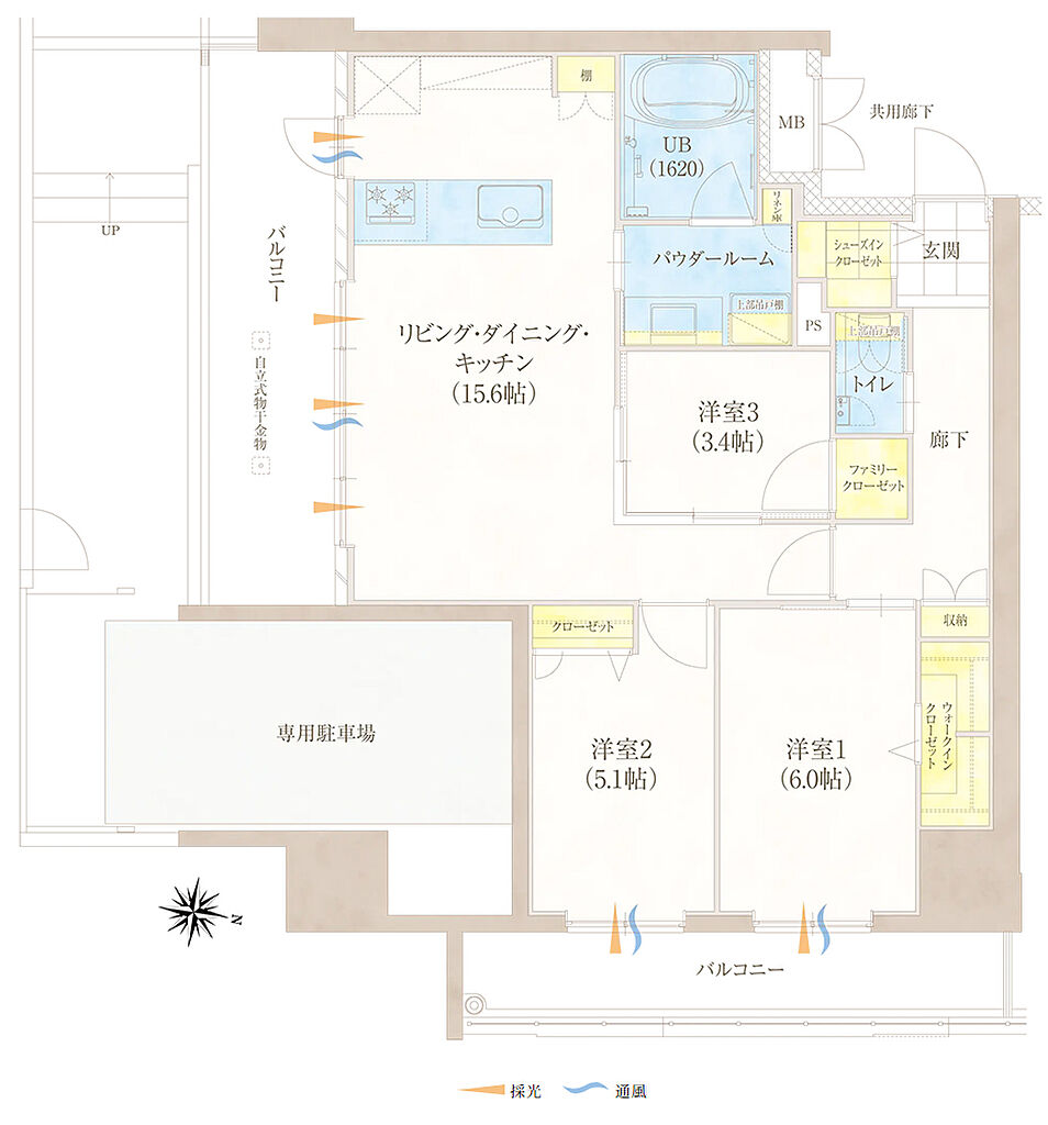 グランドパレス柳丸新城 間取り C1
