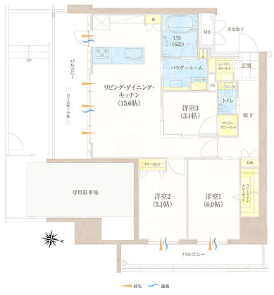 グランドパレス柳丸新城 間取り C1