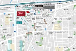 グランドパレス黒崎駅前ツインマークス 現地案内図