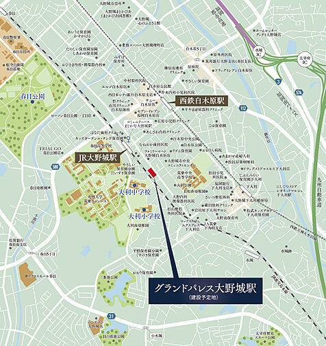 グランドパレス大野城駅 現地案内図