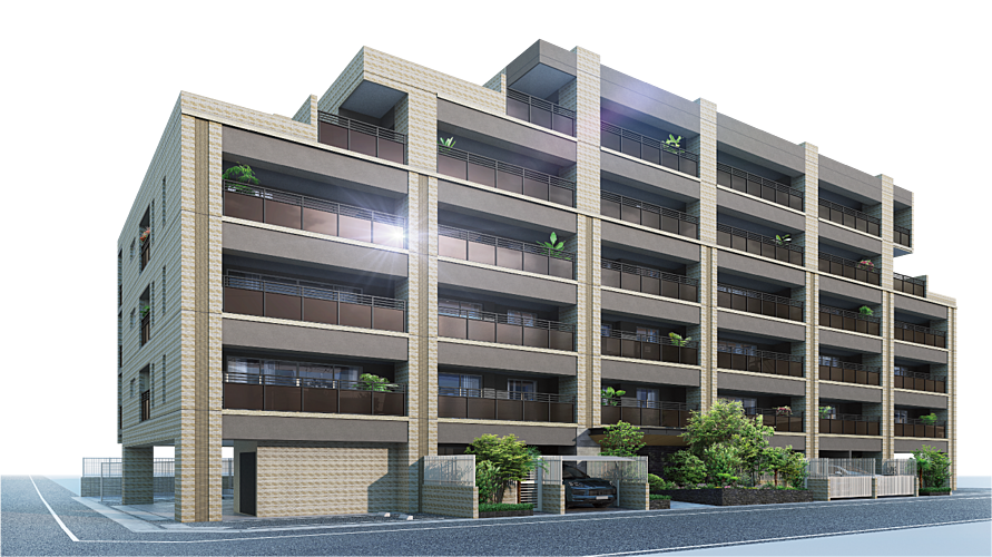 グランドパレス春日静邸 外観完成予想図