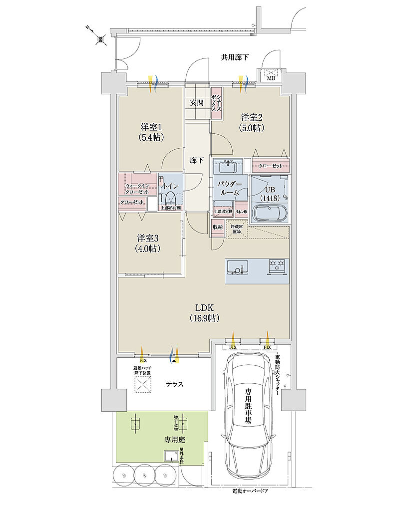 グランドパレス春日静邸 間取り D1