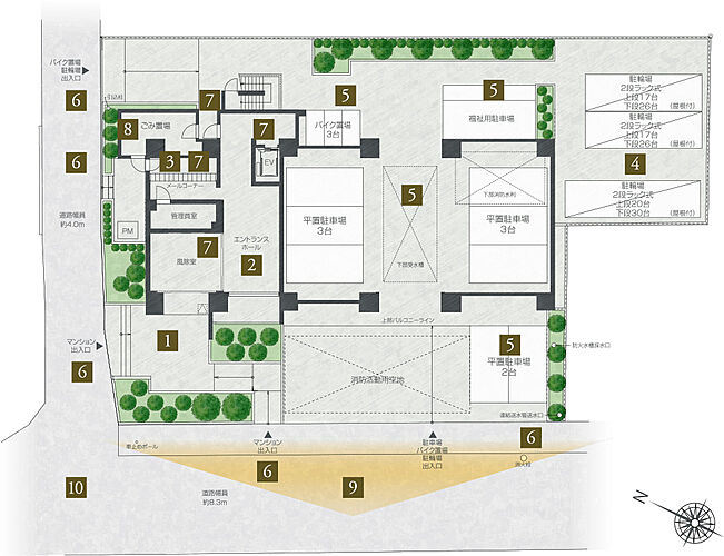 プレシス小田急相模原ステーションサイト 敷地配置図