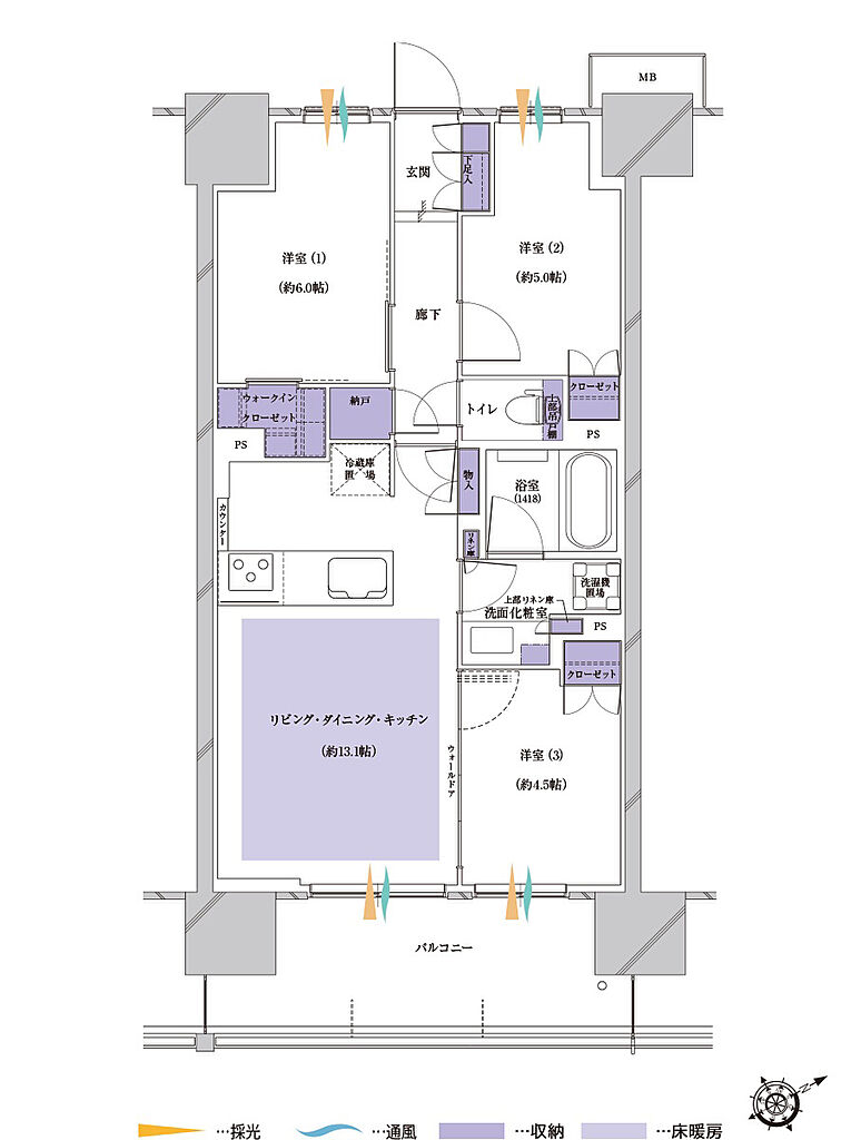 プレシス蓮田ステーションフロント 間取り 【先着順】B3