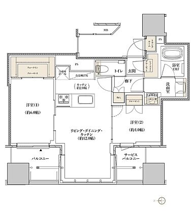 レグナスタワー新梅田 間取り 【第2期1次】S-55J