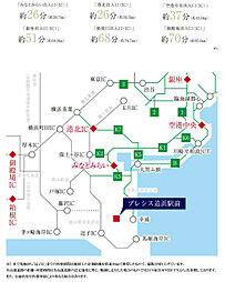 プレシス追浜駅前 アクセス図
