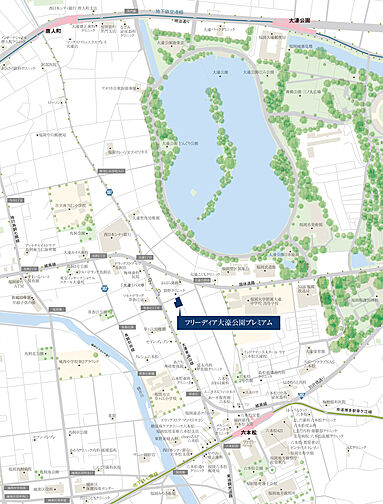 フリーディア大濠公園プレミアム 現地案内図