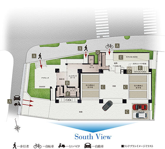クレアホームズ堺東 北三国ヶ丘 共用部