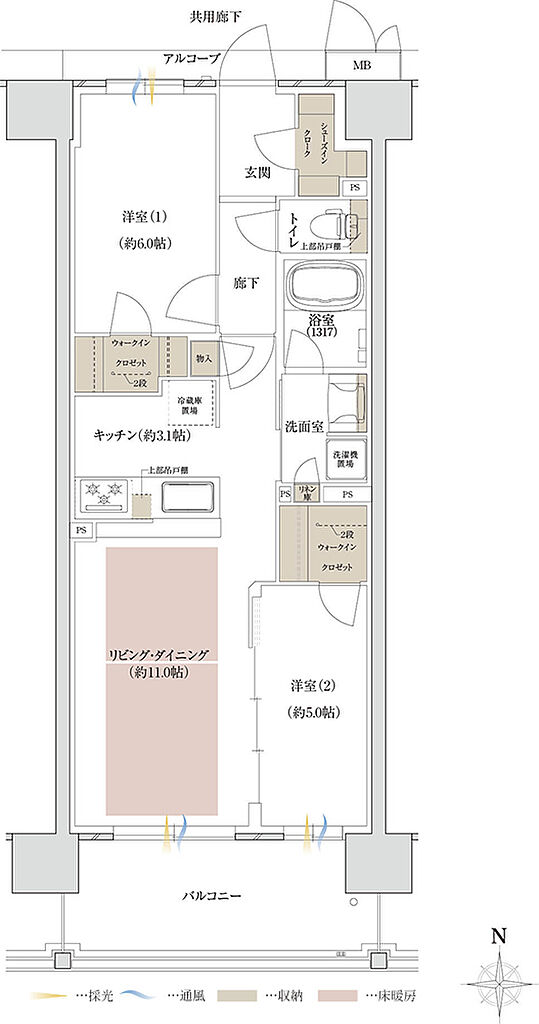 関西圏最大級・JR新快速停車駅・駅徒歩1分プロジェクト 間取り O