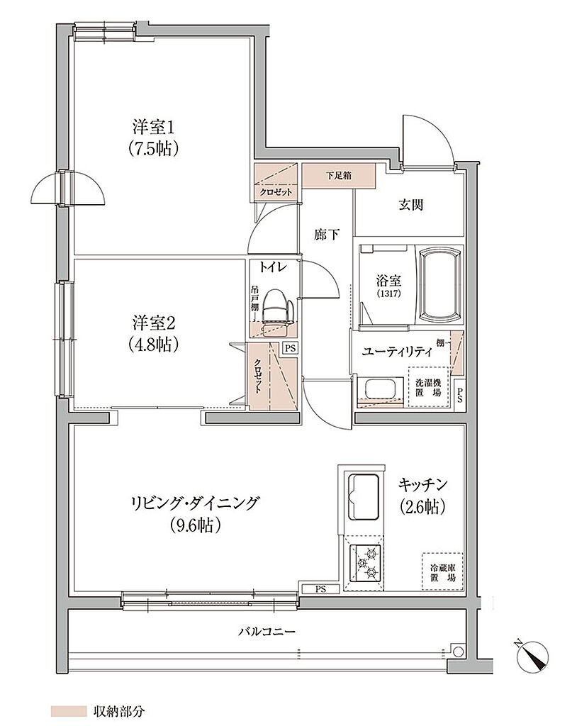 アイムテラス福住 間取り 【EAST】B