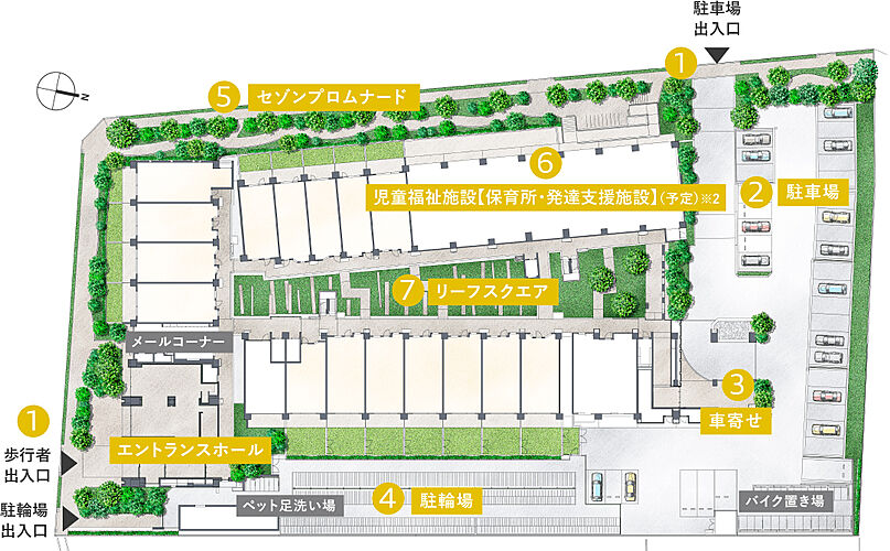 ジオ板橋大山 敷地配置イラスト