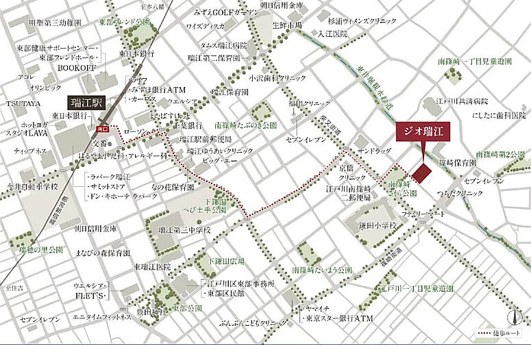ジオ瑞江 現地案内図