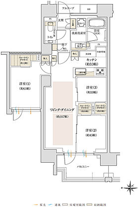 ジオ三鷹下連雀 間取り B