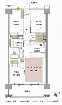 ジオ武蔵小金井 間取り O3