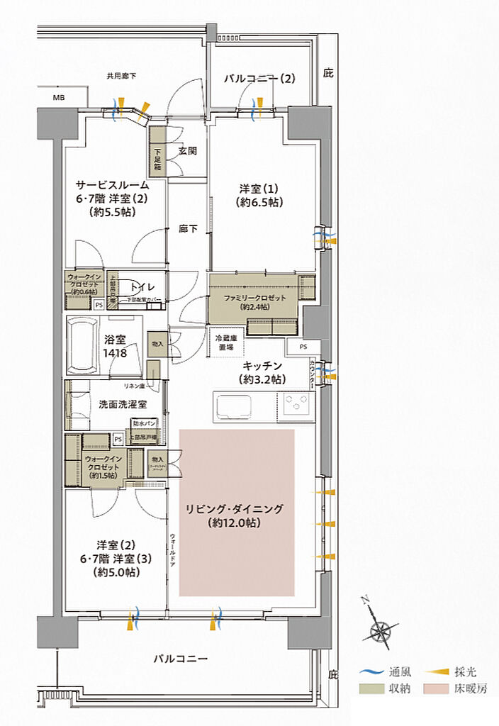 ジオ武蔵小金井 間取り F