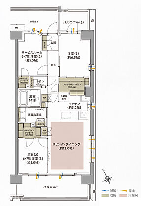 ジオ武蔵小金井 間取り F