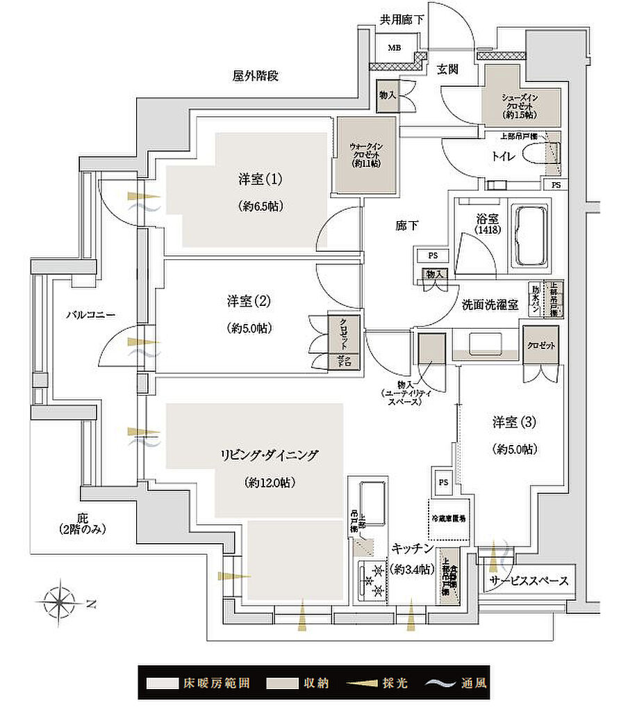 ジオ飯田橋 間取り A