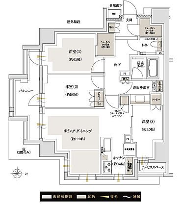 ジオ飯田橋 間取り A