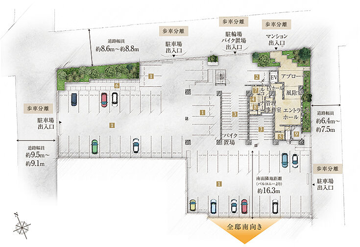 クレアホームズ上の橋 共用部