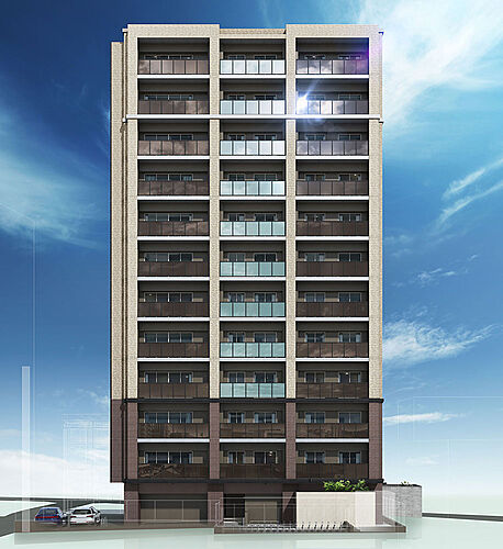 オーヴィジョン朝倉街道駅前 外観完成予想図