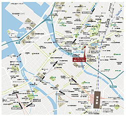 オーヴィジョン博多パピヨン通り 現地案内図