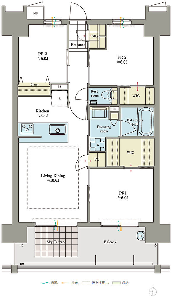 ロイヤルガーデン倉敷駅東 間取り 70B