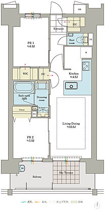 ロイヤルガーデン倉敷駅東 間取り 58C