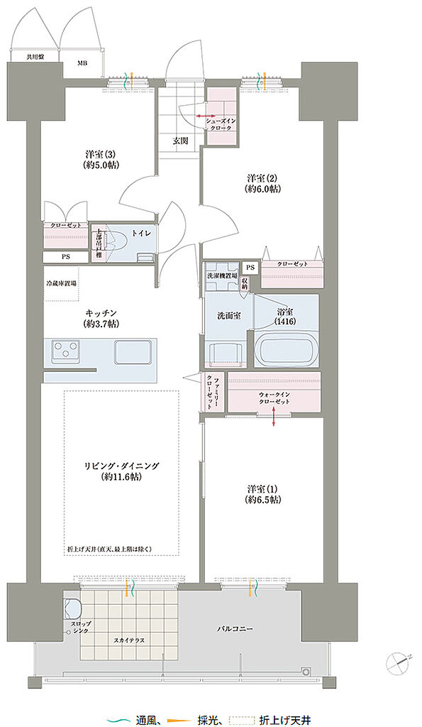 ロイヤルガーデン吉野本町ザ・レジデンス 間取り 70-D