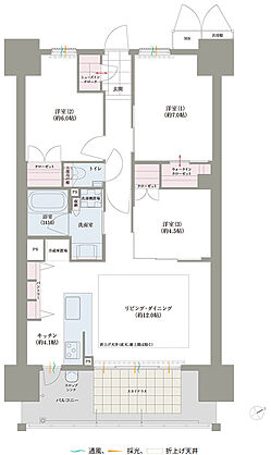 ロイヤルガーデン吉野本町ザ・レジデンス 間取り 74-E