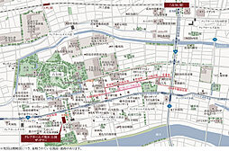 クレアホームズ鷹匠公園ザ・タワー 現地案内図