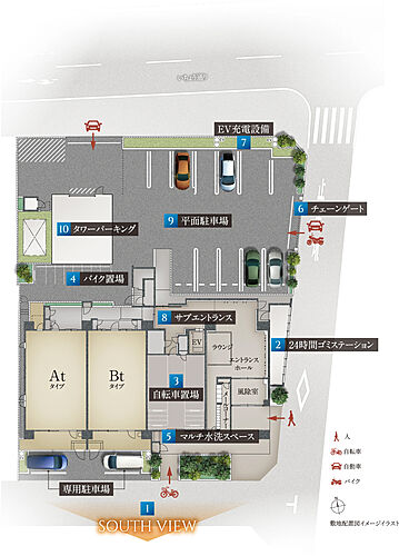 プレイズ豊田若宮 Tプレミアム 敷地配置図イメージイラスト
