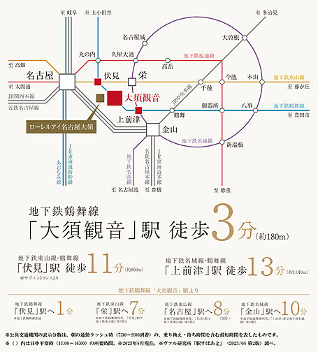ローレルアイ名古屋大須 アクセス図